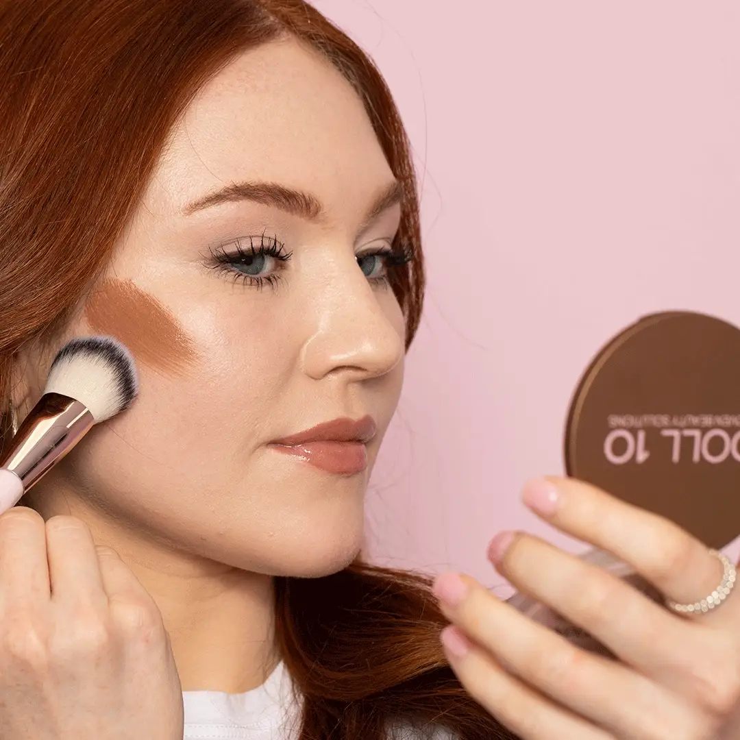 Fresh Squeezed Vitamin Infused Solid Serum Bronzer with Brush - Image 5
