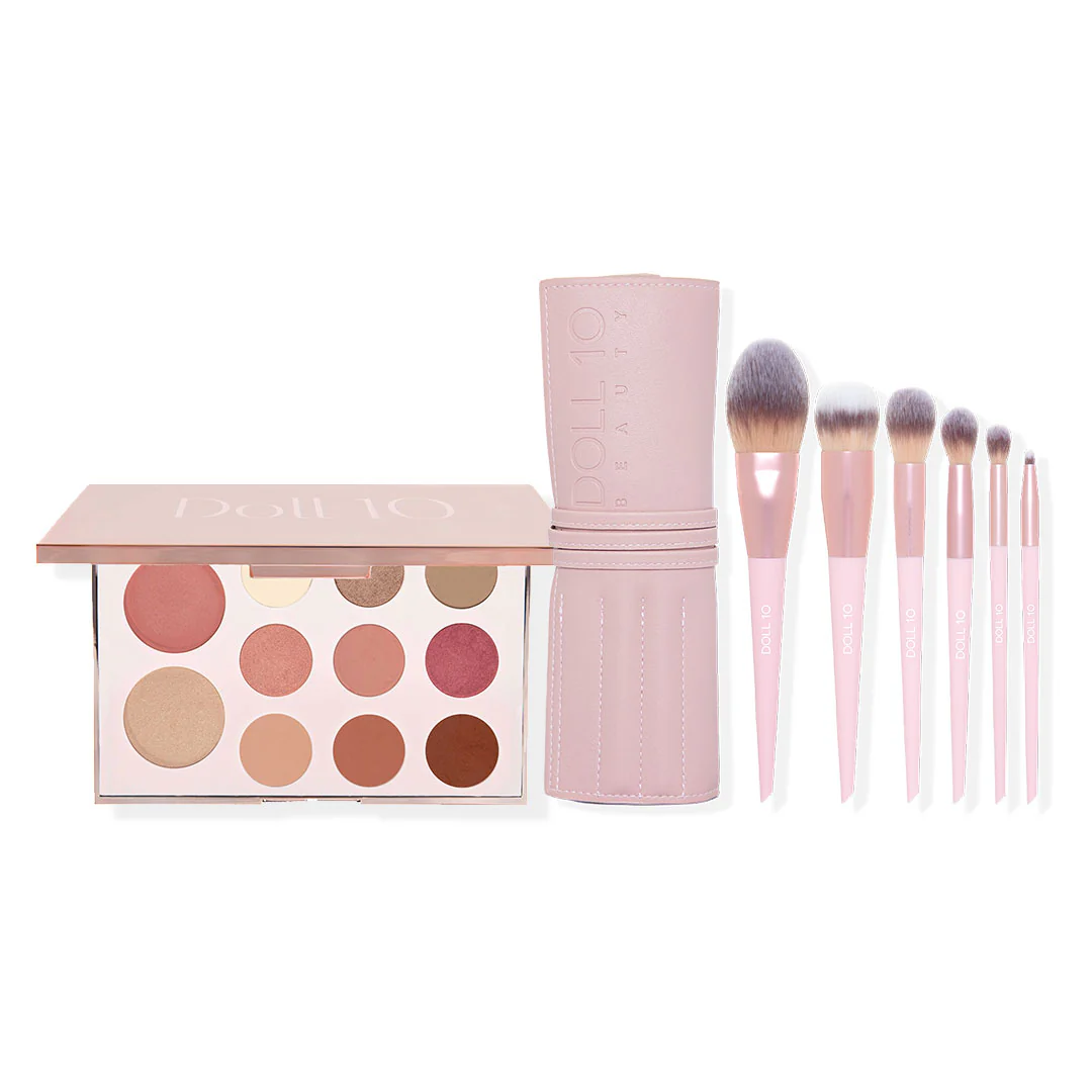 Face & Eye Palette with Brush Set
