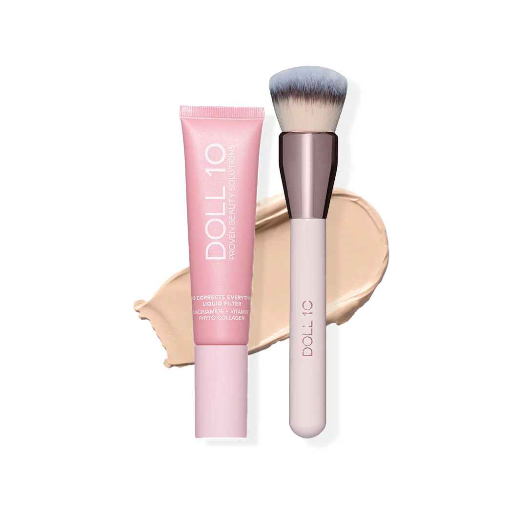 Liquid Filter with Smoothing Filter Brush