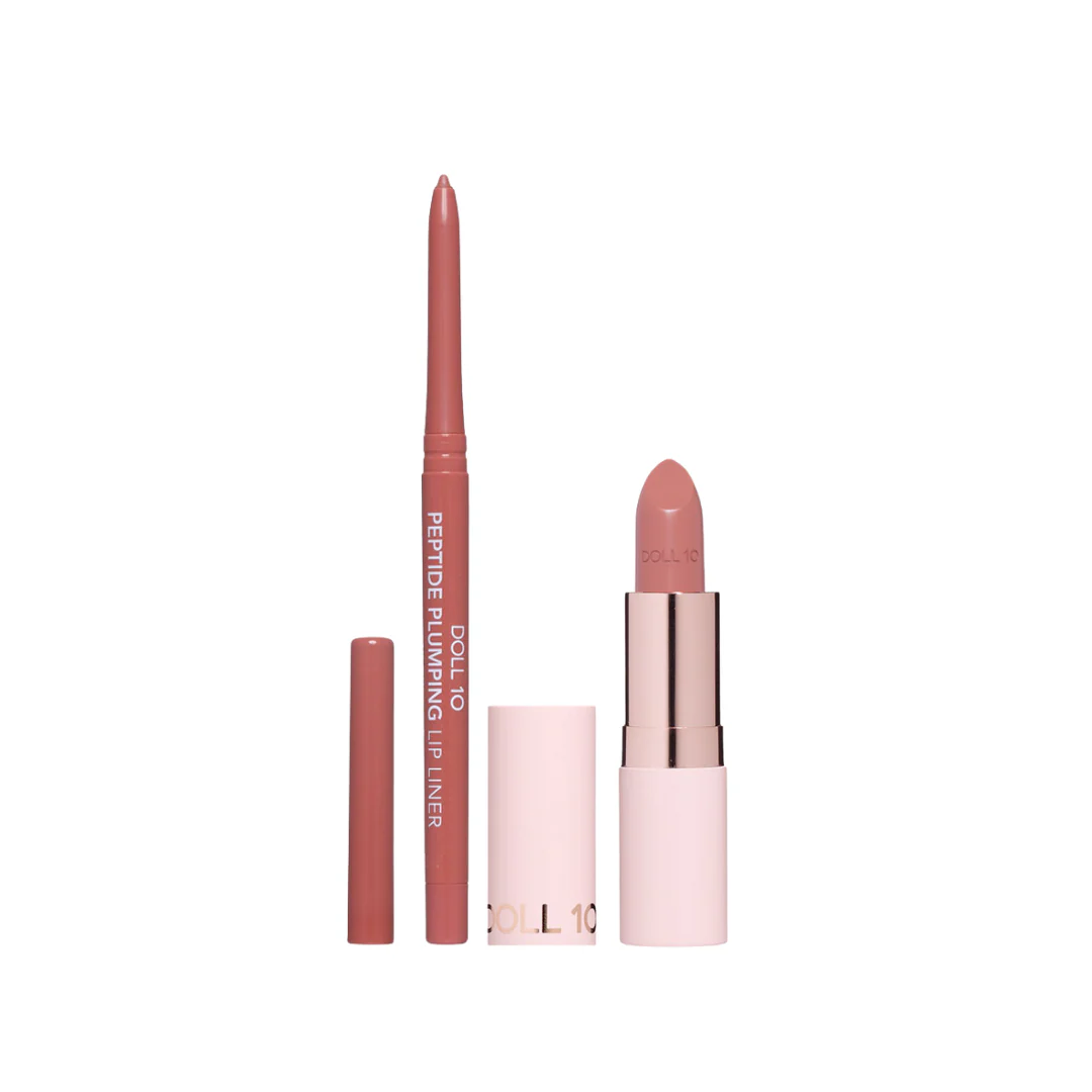 The Departure Duo Peptide Plump Liner and Lipstick Kit