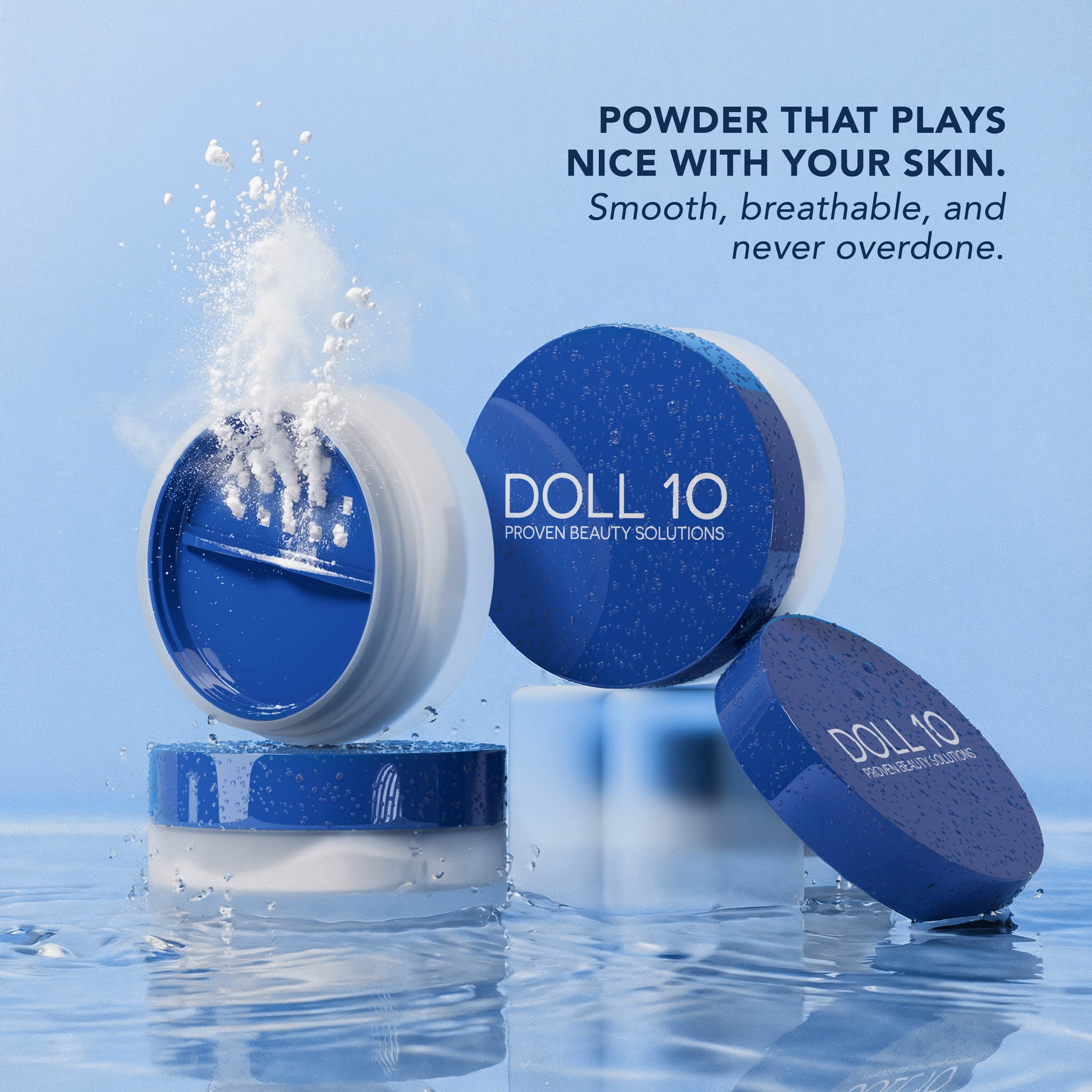 WaterBlur Powder Talc-Free Setting Powder with Blur and Set brush - Image 6